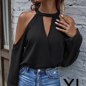 Open shoulder, body suit. XL